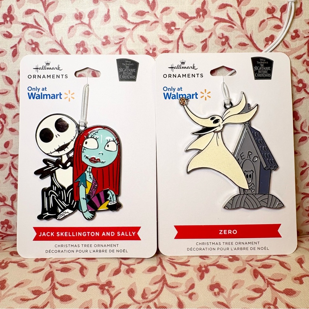 Hallmark Nightmare Before Christmas Metal Enamel Ornament Set